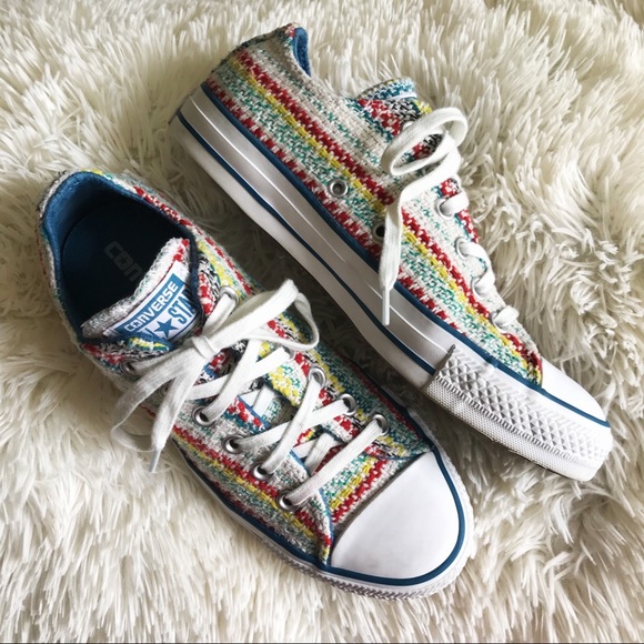 red blue yellow converse